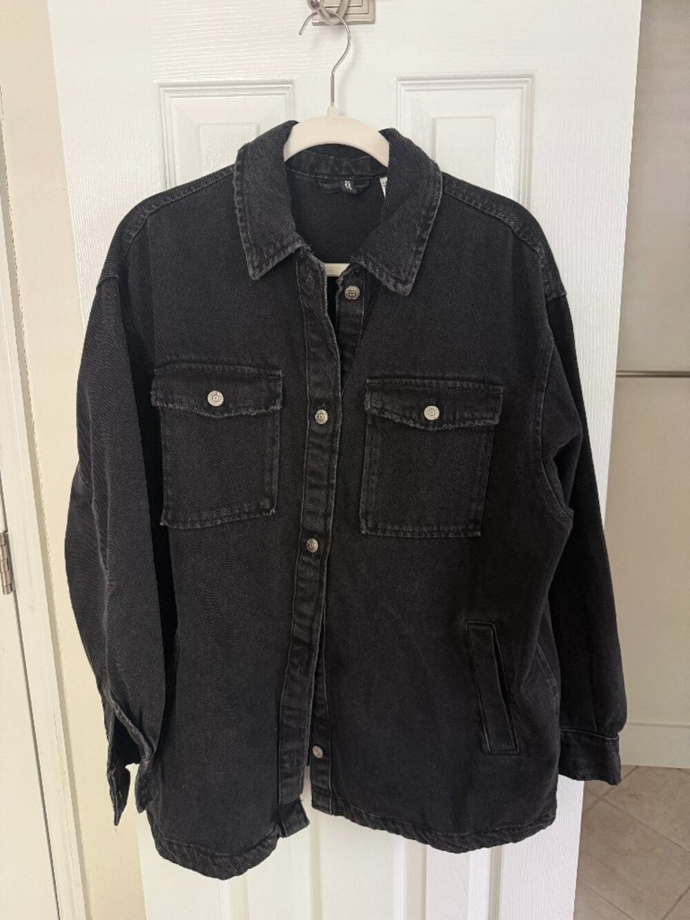 H&M Divided Black Denim Jacket
